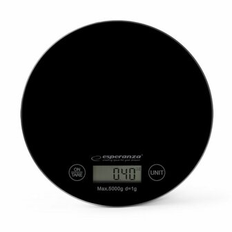Keukenweegschaal Esperanza EKS003K Zwart 5 kg 1