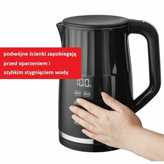 Waterkoker Feel Maestro MR-049 Zwart Transparant 2200 W 1,7 L 2