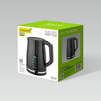 Waterkoker Feel Maestro MR-049 Zwart Transparant 2200 W 1,7 L 3