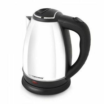 Waterkoker Esperanza EKK113W Wit Zwart Roestvrij staal Plastic 1800 W 1,8 L 1