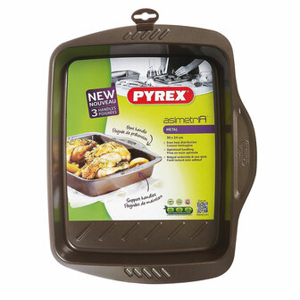 Ovenschaal Pyrex Asimetria Rechthoekig Metaal 30 x 24 cm (6 Stuks) 2