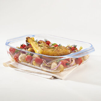 Ovenschaal Pyrex Irresistible Transparant Glas Rechthoekig 35 x 23,1 x 6,5 cm (6 Stuks) 2