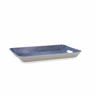 Ontbijtdienblad Quid Habitat Blauw Plastic 33 x 23 x 4 cm Met handvatten Denim (12 Stuks) 3