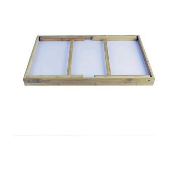 Opvouwbaar dienblad voor bed Hout Wit (50 x 30 x 22 cm) 4