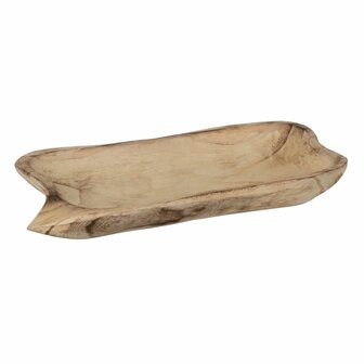 Dienblad Natuurlijk Hout 46 x 24 x 5 cm 1