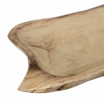 Dienblad Natuurlijk Hout 46 x 24 x 5 cm 2