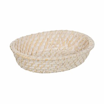 Dienblad Wit Bamboe Rotan 29 x 22 x 7 cm (2 Stuks) 4