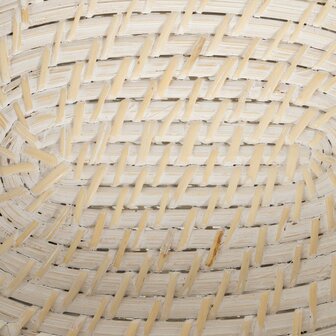 Dienblad Wit Bamboe Rotan 29 x 22 x 7 cm (2 Stuks) 8