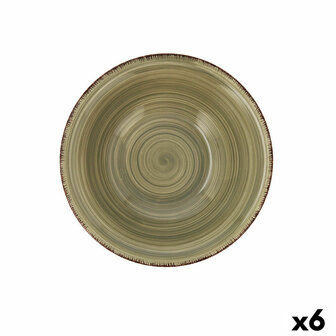 Kom Quid Natura Vita Keramisch Groen (18 cm) (Pack 6x) 2