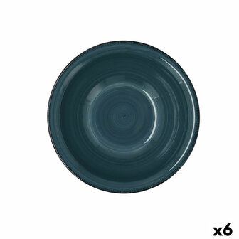 Kom Quid Vita Keramisch Blauw (18 cm) (Pack 6x) 2