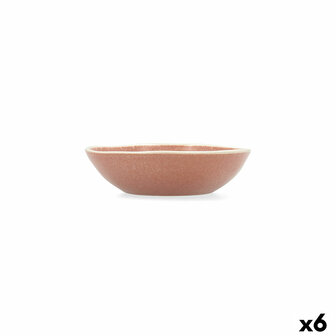 Kom Bidasoa Gio 15 x 4 cm Keramisch Bruin (6 Stuks) 1