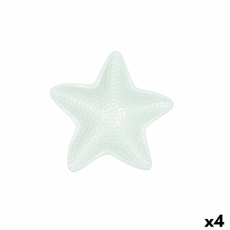 Kom Quid Kaleido Groen Keramisch Ster 16 x 16 x 3,5 cm (4 Stuks) 1