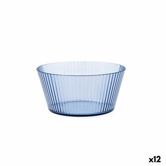 Kom Quid Sunset Blauw Plastic 15 cm (12 Stuks) 1
