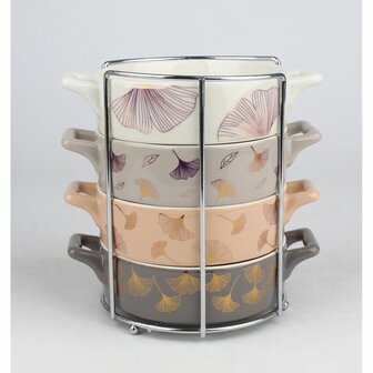 Kom DKD Home Decor 16,8 x 12,5 x 4,3 cm Gouden Metaal Modern 3