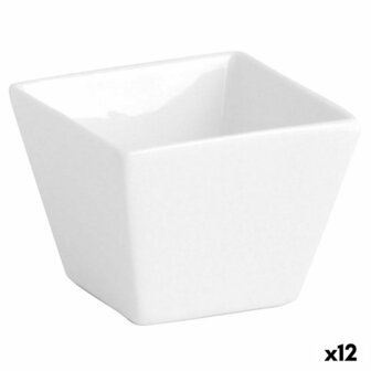Snackdienblad Quid Chef Wit Keramisch (12 Stuks) (Pack 12x) 2