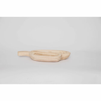 Snackdienblad DKD Home Decor Lichtbruin Natuurlijk Tropisch 38 x 21 x 5 cm 30 x 21 x 5 cm 3