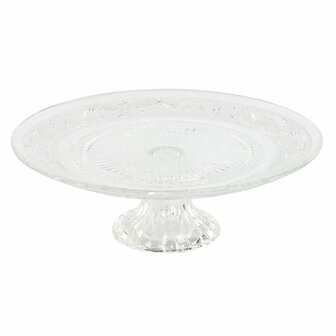 Snackdienblad Home ESPRIT Transparant Kristal 23 x 23 x 8 cm 1