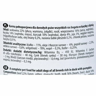 Natvoer Dolina Noteci Premium Eend 400 g 2