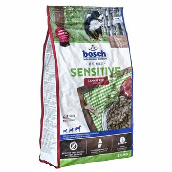 Voer BOSCH Sensitive Volwassen Lam Rijst 3 Kg 2