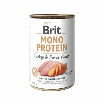 Natvoer Brit IMPORT-54096 Pauw Zoete aardappel 400 g 2