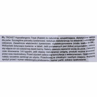 Voer Trovet Hypoallergenic Volwassen Konijn 250 g 2