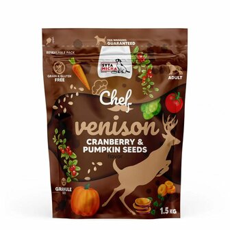 Voer SYTA MICHA Chef Kalfsvlees Herten Blauwe Bessen 1,5 Kg Pompoenpitten 1