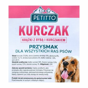 Voer Petitto Kip Vis Kabeljauw 500 g 4