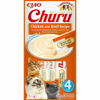 Kattensnoepjes Inaba Churu 4 x 14 g Kip Kalfsvlees 1