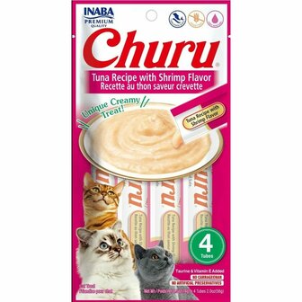 Kattensnoepjes Inaba Churu 4 x 14 g Garnalen Tonijn 1