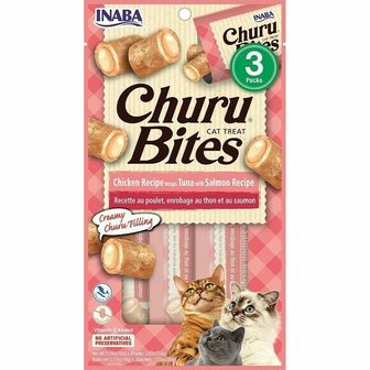 Kattensnoepjes Inaba Churu Bites Kip Zalm Tonijn Vis 1