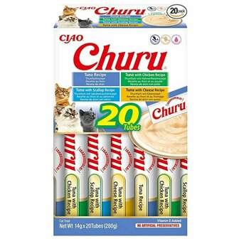 Kattensnoepjes Inaba Churu Variety box Tuna Vis 1