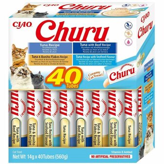Kattensnoepjes Inaba Churu Variety box Tuna Vis 1