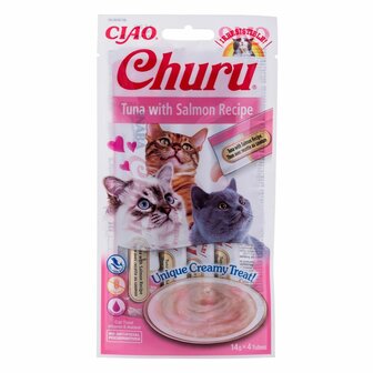 Kattensnoepjes Inaba EU106 Zalm Tonijn Vis 4 x 14 g 1
