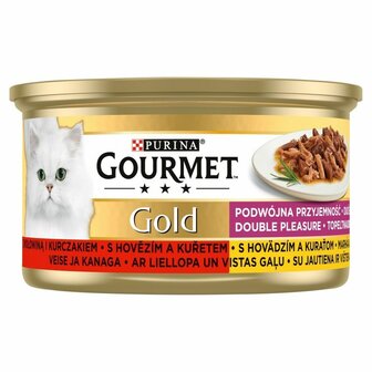 Kattenvoer Purina Gourmet Gold Kip Kalfsvlees 85 g 1