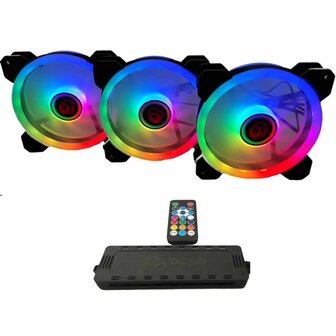 Case fan Talius IRIS SPECTRUM ARGB/CRONOS &Oslash; 12 cm (3 Stuks) 1