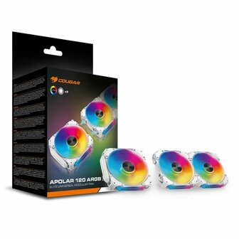 Case fan Cougar Apolar 120 Argb &Oslash; 12 cm Wit ARGB 4