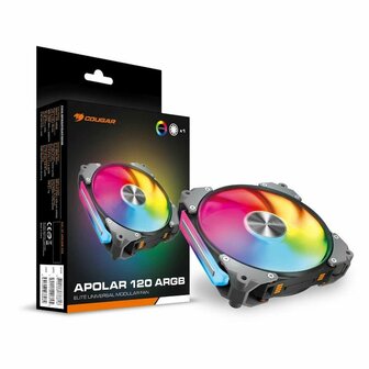 Case fan Cougar Apolar 120 &Oslash; 12 cm Zwart ARGB 1