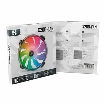 Case fan Nox X200-FAN (1 Stuks) 3