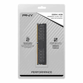 RAM geheugen PNY MD4GSD42666 4 GB DDR4 2666 MHz CL19 40 g 4 GB DDR4 2666 MHz CL19 4