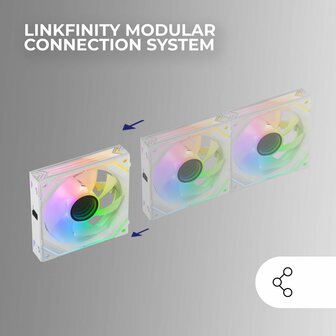 CPU-ventilator Mars Gaming MFLINKFINITYW 3