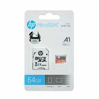 Micro SD kaart met adapter HP HFUD064-1V31A 64 GB 4