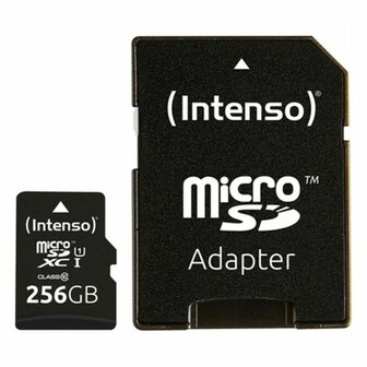 Micro SD kaart met adapter INTENSO 3423492 256 GB 256 GB 1