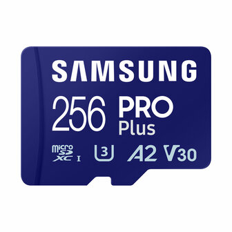 Micro SD kaart met adapter Samsung 256 GB 1