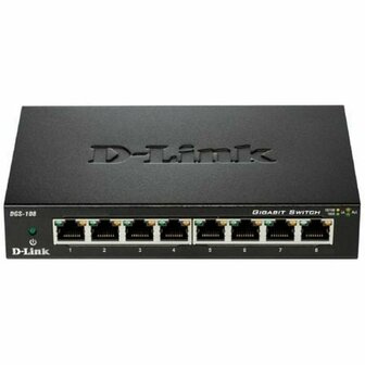 Switch D-Link DGS-108 8 p 10 / 100 / 1000 Mbps 1