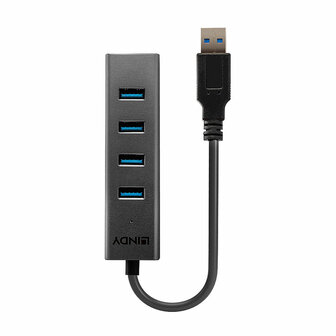 USB-HUB LINDY 43324 Zwart 2