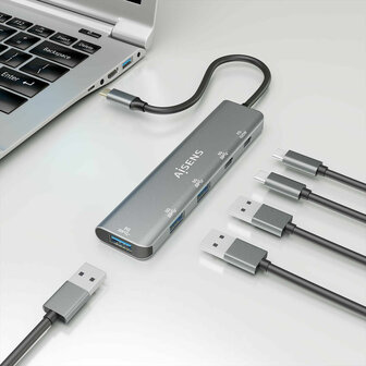 USB-HUB Aisens A109-0857 Grijs (1 Stuks) 4