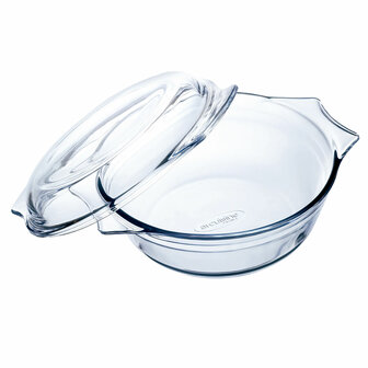 Ovenschaal &Ocirc; Cuisine Ocuisine Vidrio Transparant Glas 27 x 24 x 11 cm Met deksel (3 Stuks) 2