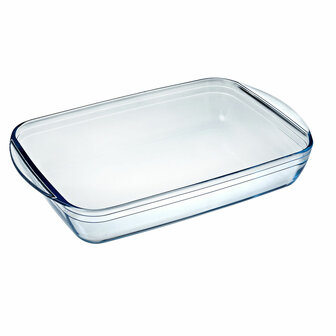 Serveerschaal Pyrex Classic 4,6 L 40,3 x 26,3 x 7,3 cm Transparant Glas (6 Stuks) 2