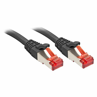 Cat6 UTP kabel LINDY 47777 Zwart 1 m 1 Stuks 1