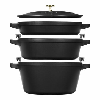 Sauspan Zwilling La Cocotte Zwart Gietijzer 1 Onderdelen &Oslash; 24 cm 1 kg 4,2 L (1 Stuks) 1